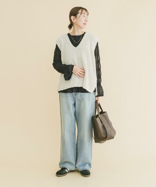 URBAN RESEARCH ITEMS / アーバンリサーチ アイテムズ ニット・セーター | リボンヤーンベスト | 詳細4