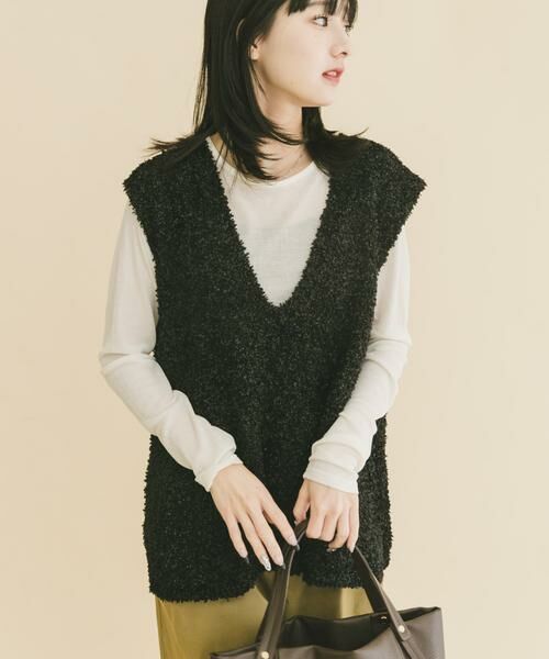 URBAN RESEARCH ITEMS / アーバンリサーチ アイテムズ ニット・セーター | リボンヤーンベスト | 詳細7