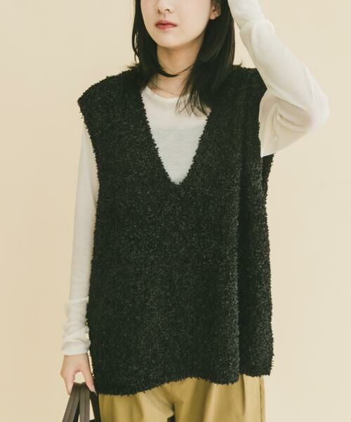 URBAN RESEARCH ITEMS / アーバンリサーチ アイテムズ ニット・セーター | リボンヤーンベスト | 詳細9
