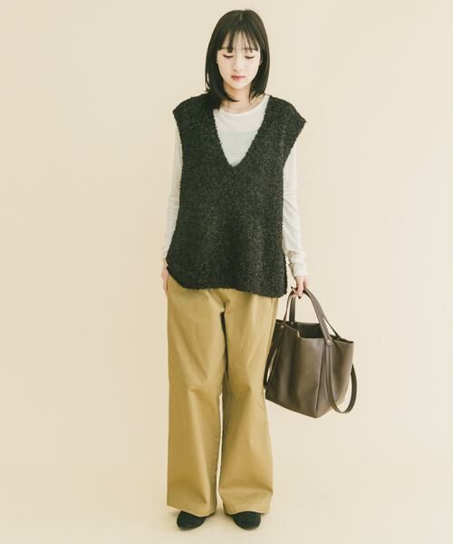 URBAN RESEARCH ITEMS / アーバンリサーチ アイテムズ ニット・セーター | リボンヤーンベスト | 詳細10