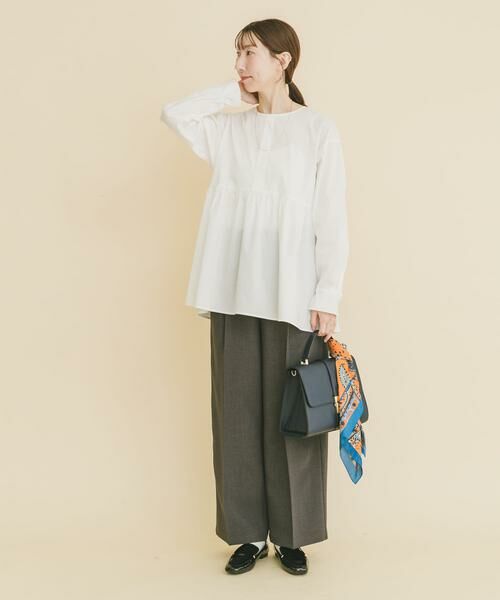 URBAN RESEARCH ITEMS / アーバンリサーチ アイテムズ シャツ・ブラウス | ギャザーペプラムブラウス | 詳細4