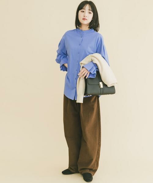 URBAN RESEARCH ITEMS / アーバンリサーチ アイテムズ シャツ・ブラウス | バンドカラーソデタックカットソー | 詳細4