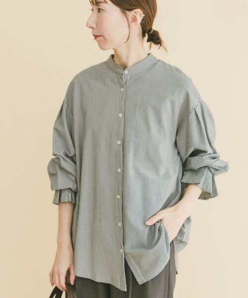 URBAN RESEARCH ITEMS / アーバンリサーチ アイテムズ シャツ・ブラウス | バンドカラーソデタックカットソー | 詳細20