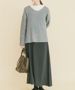 URBAN RESEARCH ITEMS / アーバンリサーチ アイテムズ ワンピース | 畦Vネックニット×キャミワンピースSET