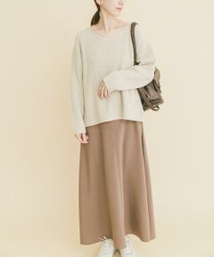 URBAN RESEARCH ITEMS / アーバンリサーチ アイテムズ ワンピース | 畦Vネックニット×キャミワンピースSET