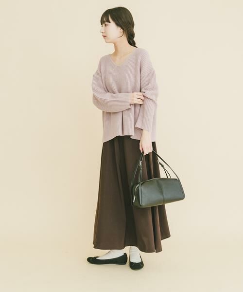 URBAN RESEARCH ITEMS / アーバンリサーチ アイテムズ ワンピース | 畦Vネックニット×キャミワンピースSET | 詳細7