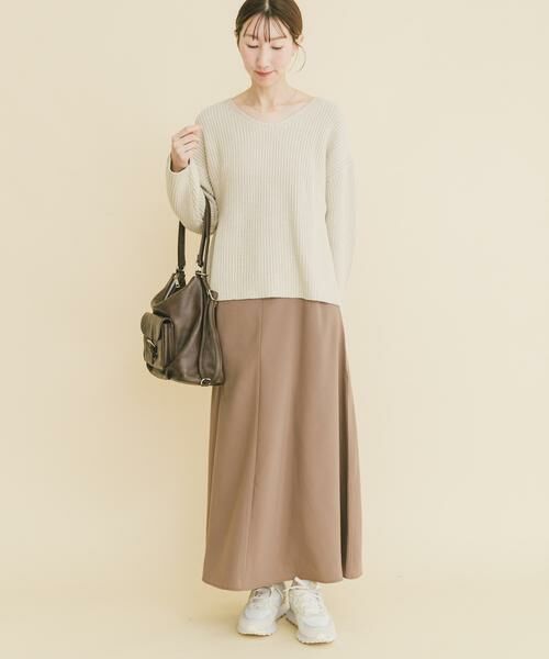 URBAN RESEARCH ITEMS / アーバンリサーチ アイテムズ ワンピース | 畦Vネックニット×キャミワンピースSET | 詳細20