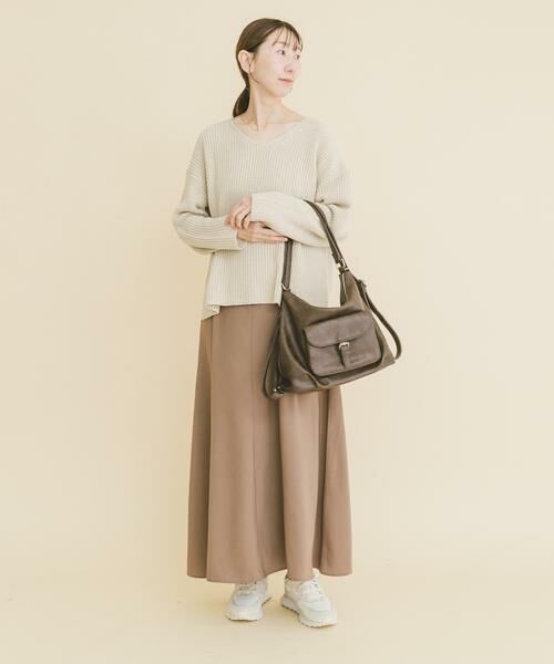 URBAN RESEARCH ITEMS / アーバンリサーチ アイテムズ ワンピース | 畦Vネックニット×キャミワンピースSET | 詳細21