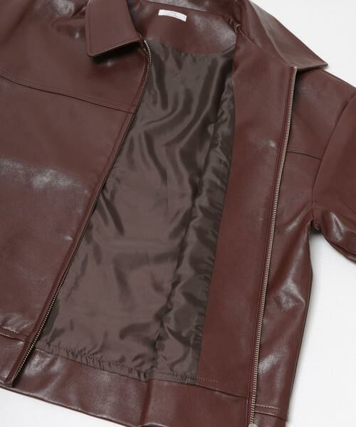 URBAN RESEARCH ITEMS / アーバンリサーチ アイテムズ レザーブルゾン・ジャケット | フェイクレザーZIPUPブルゾン | 詳細6