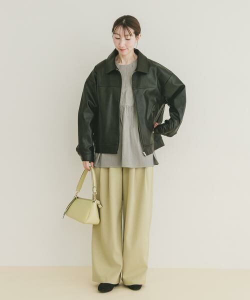 URBAN RESEARCH ITEMS / アーバンリサーチ アイテムズ レザーブルゾン・ジャケット | フェイクレザーZIPUPブルゾン | 詳細14