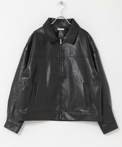URBAN RESEARCH ITEMS / アーバンリサーチ アイテムズ レザーブルゾン・ジャケット | フェイクレザーZIPUPブルゾン | 詳細15
