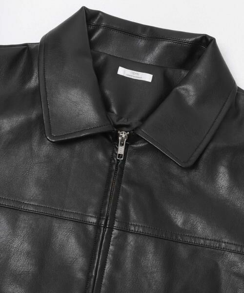 URBAN RESEARCH ITEMS / アーバンリサーチ アイテムズ レザーブルゾン・ジャケット | フェイクレザーZIPUPブルゾン | 詳細16