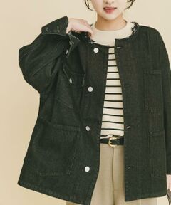 URBAN RESEARCH ITEMS / アーバンリサーチ アイテムズ Gジャン・デニムジャケット | デニムオーバーノーカラージャケット