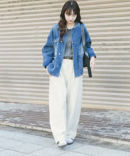 URBAN RESEARCH ITEMS / アーバンリサーチ アイテムズ Gジャン・デニムジャケット | デニムオーバーノーカラージャケット | 詳細4