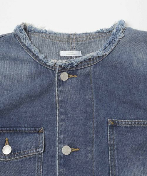 URBAN RESEARCH ITEMS / アーバンリサーチ アイテムズ Gジャン・デニムジャケット | デニムオーバーノーカラージャケット | 詳細6