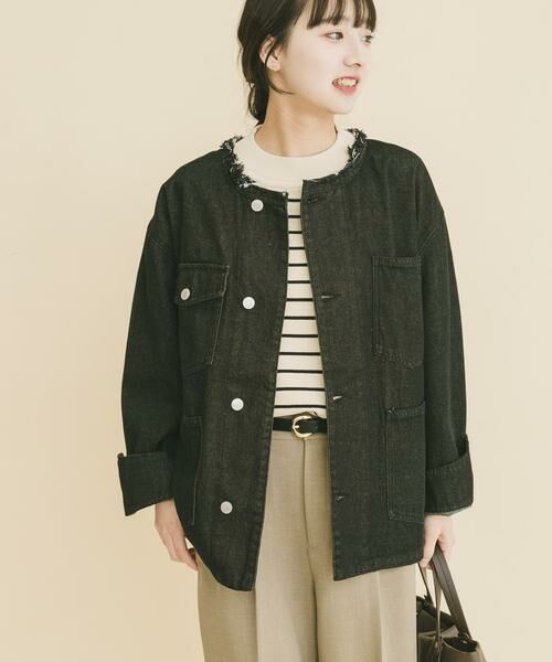 URBAN RESEARCH ITEMS / アーバンリサーチ アイテムズ Gジャン・デニムジャケット | デニムオーバーノーカラージャケット | 詳細8