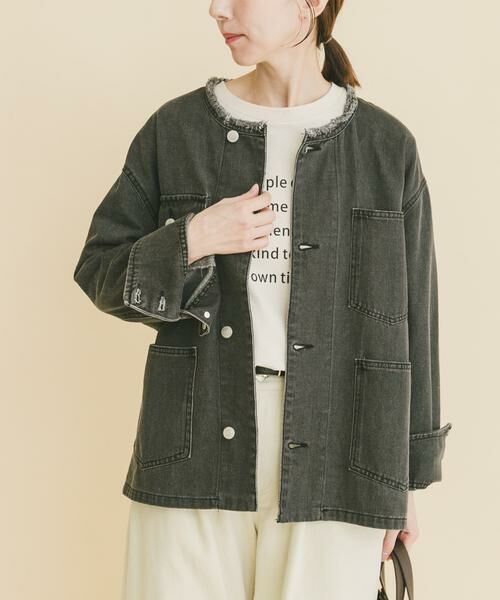URBAN RESEARCH ITEMS / アーバンリサーチ アイテムズ Gジャン・デニムジャケット | デニムオーバーノーカラージャケット | 詳細14