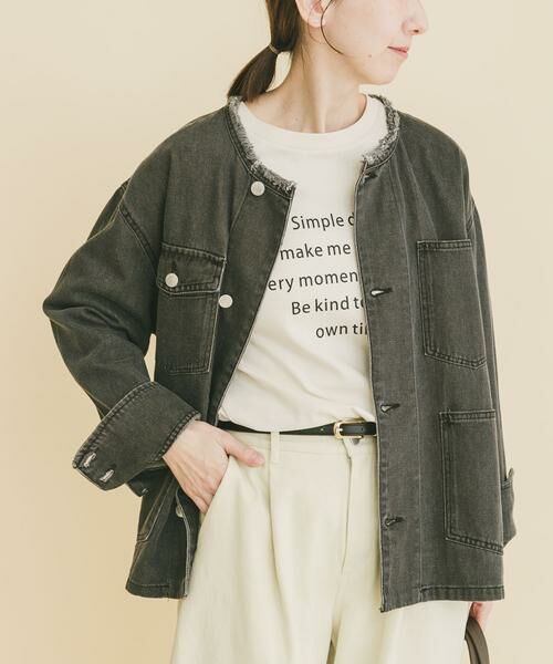 URBAN RESEARCH ITEMS / アーバンリサーチ アイテムズ Gジャン・デニムジャケット | デニムオーバーノーカラージャケット | 詳細15