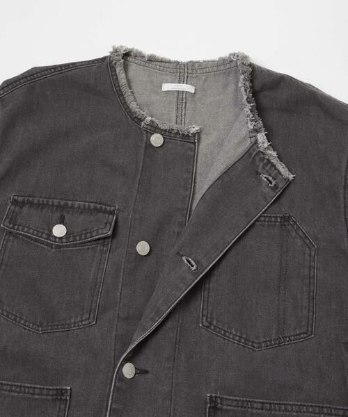 URBAN RESEARCH ITEMS / アーバンリサーチ アイテムズ Gジャン・デニムジャケット | デニムオーバーノーカラージャケット | 詳細19