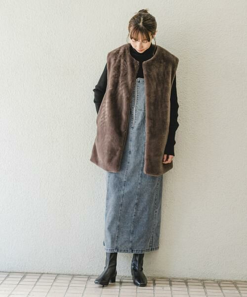 URBAN RESEARCH ITEMS / アーバンリサーチ アイテムズ ワンピース | デニムキャミワンピース | 詳細3