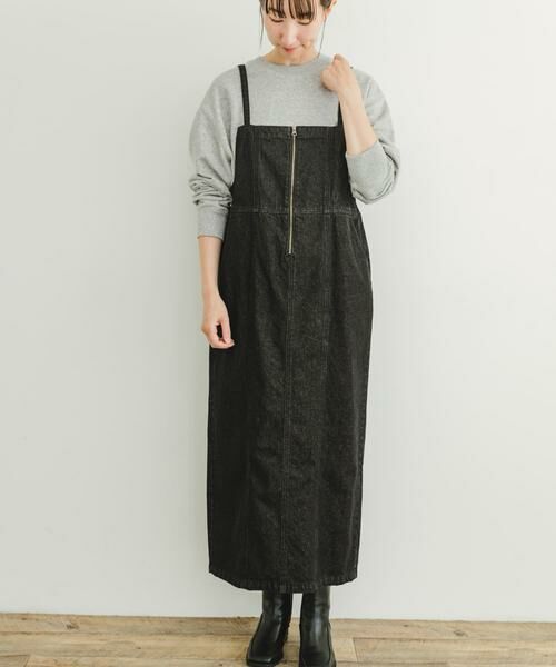 URBAN RESEARCH ITEMS / アーバンリサーチ アイテムズ ワンピース | デニムキャミワンピース（ブラック）