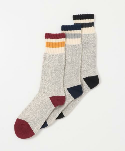 URBAN RESEARCH ITEMS / アーバンリサーチ アイテムズ ソックス | Healthknit　フルパイル2Line ソックス 3P | 詳細1