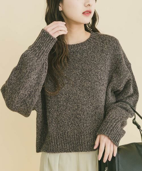 URBAN RESEARCH ITEMS / アーバンリサーチ アイテムズ ニット・セーター | ミックスヤーンニットプルオーバー | 詳細20