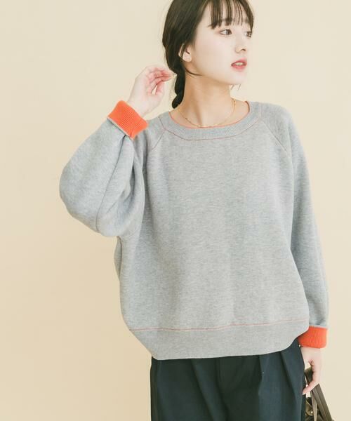 URBAN RESEARCH ITEMS / アーバンリサーチ アイテムズ ニット・セーター | ラグランスリーブリバーシブルニット（オレンジ系その他）