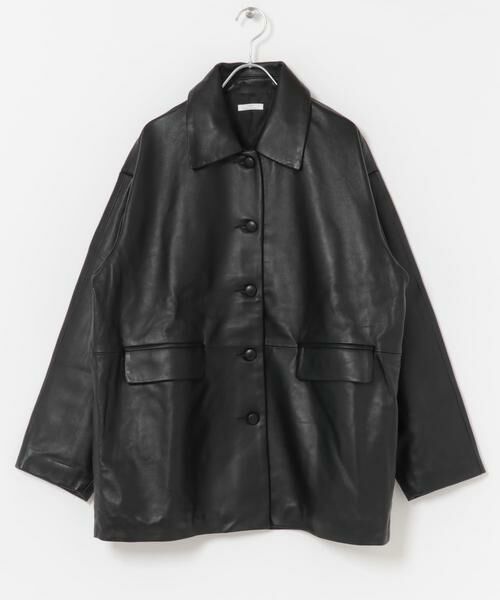 URBAN RESEARCH ITEMS / アーバンリサーチ アイテムズ レザーブルゾン・ジャケット | ラムレザーオーバージャケット | 詳細1