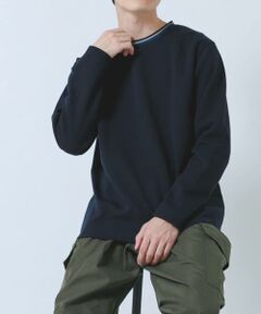 URBAN RESEARCH ITEMS / アーバンリサーチ アイテムズ Tシャツ | ヘリンボンリブロングスリーブカットソー