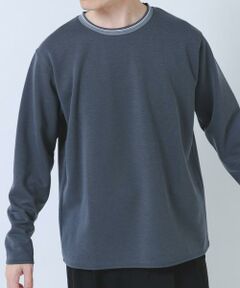 URBAN RESEARCH ITEMS / アーバンリサーチ アイテムズ Tシャツ | ヘリンボンリブロングスリーブカットソー