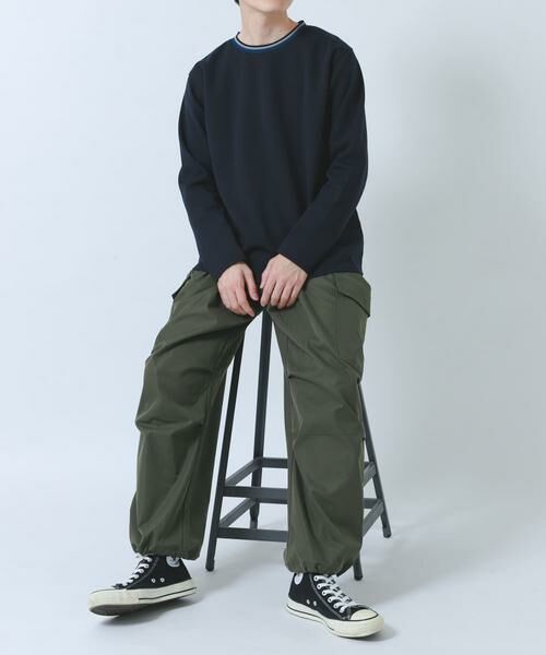 URBAN RESEARCH ITEMS / アーバンリサーチ アイテムズ Tシャツ | ヘリンボンリブロングスリーブカットソー | 詳細2