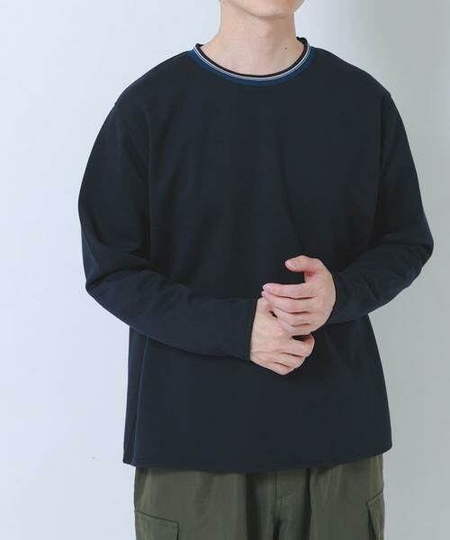 URBAN RESEARCH ITEMS / アーバンリサーチ アイテムズ Tシャツ | ヘリンボンリブロングスリーブカットソー | 詳細3