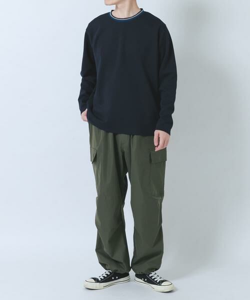 URBAN RESEARCH ITEMS / アーバンリサーチ アイテムズ Tシャツ | ヘリンボンリブロングスリーブカットソー | 詳細9