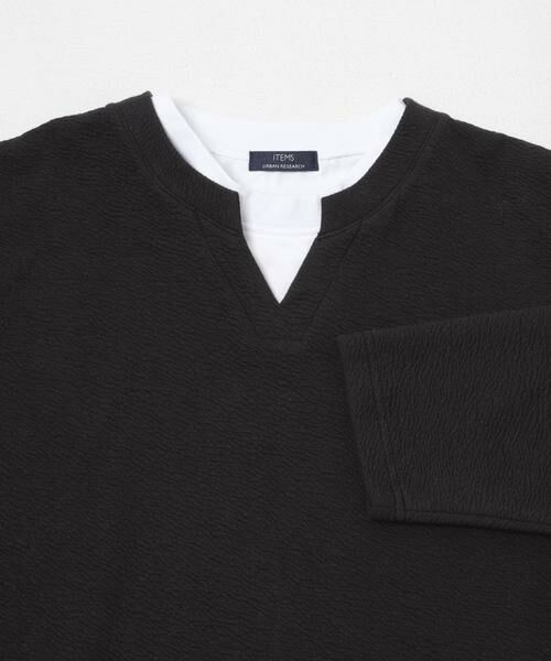 URBAN RESEARCH ITEMS / アーバンリサーチ アイテムズ Tシャツ | フェイクレイヤード ジャカード スキッパー | 詳細7