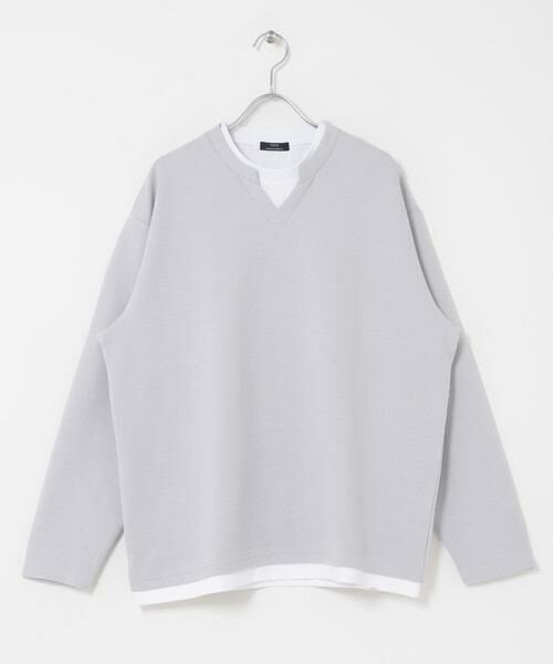 URBAN RESEARCH ITEMS / アーバンリサーチ アイテムズ Tシャツ | フェイクレイヤード ジャカード スキッパー | 詳細12