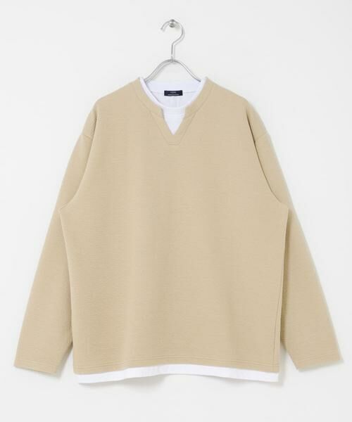 URBAN RESEARCH ITEMS / アーバンリサーチ アイテムズ Tシャツ | フェイクレイヤード ジャカード スキッパー | 詳細18