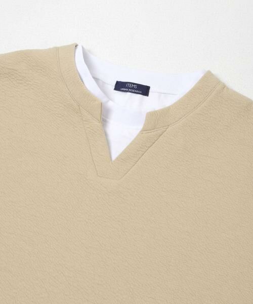 URBAN RESEARCH ITEMS / アーバンリサーチ アイテムズ Tシャツ | フェイクレイヤード ジャカード スキッパー | 詳細19