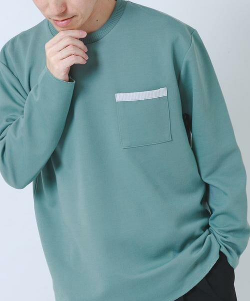 URBAN RESEARCH ITEMS / アーバンリサーチ アイテムズ Tシャツ | 裏ストライプダンボールカットソー | 詳細1