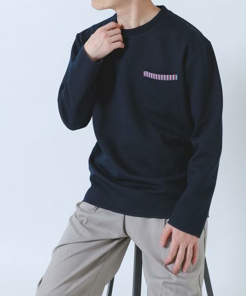 URBAN RESEARCH ITEMS / アーバンリサーチ アイテムズ Tシャツ | 裏ストライプダンボールカットソー | 詳細12