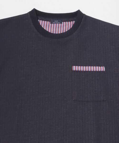 URBAN RESEARCH ITEMS / アーバンリサーチ アイテムズ Tシャツ | 裏ストライプダンボールカットソー | 詳細14