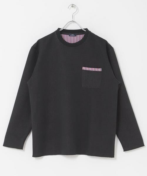 URBAN RESEARCH ITEMS / アーバンリサーチ アイテムズ Tシャツ | 裏ストライプダンボールカットソー | 詳細22