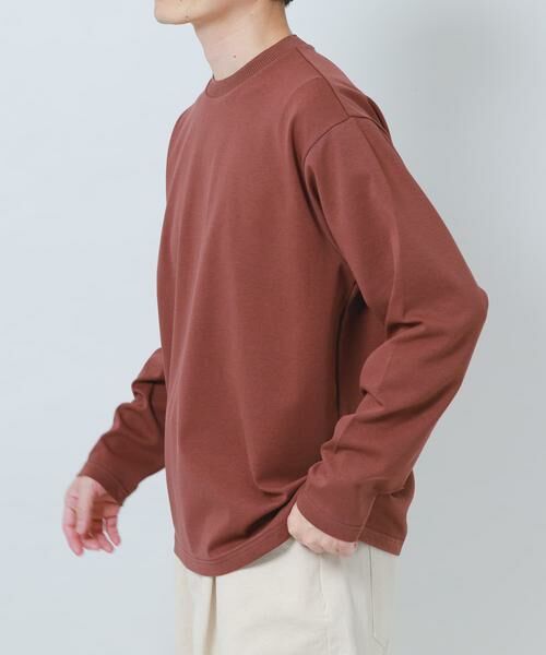 URBAN RESEARCH ITEMS / アーバンリサーチ アイテムズ Tシャツ | ダブルフェイス裏配色長袖カットソー | 詳細6