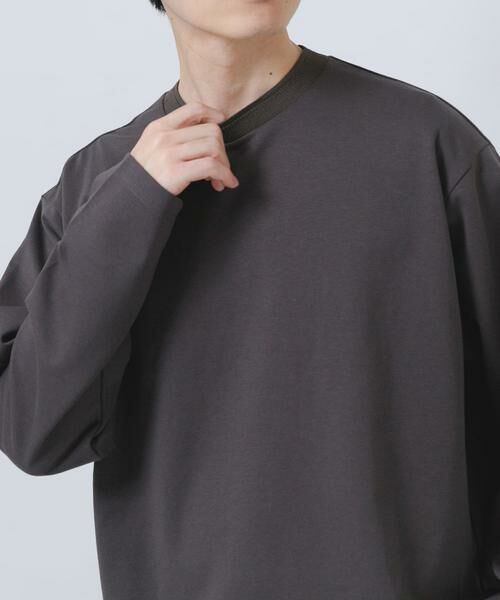 URBAN RESEARCH ITEMS / アーバンリサーチ アイテムズ Tシャツ | ダブルフェイス裏配色長袖カットソー | 詳細18