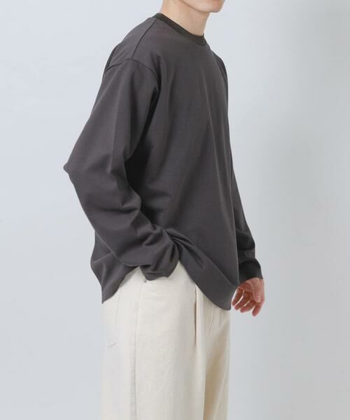 URBAN RESEARCH ITEMS / アーバンリサーチ アイテムズ Tシャツ | ダブルフェイス裏配色長袖カットソー | 詳細21
