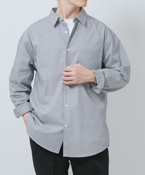 URBAN RESEARCH ITEMS / アーバンリサーチ アイテムズ シャツ・ブラウス | 『イージーケア/UVカット』高機能ストライプレギュラーカラーシャツ | 詳細11