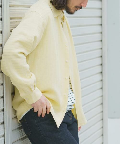 URBAN RESEARCH ITEMS / アーバンリサーチ アイテムズ シャツ・ブラウス | リネンブレンドレギュラーカラーシャツ | 詳細1