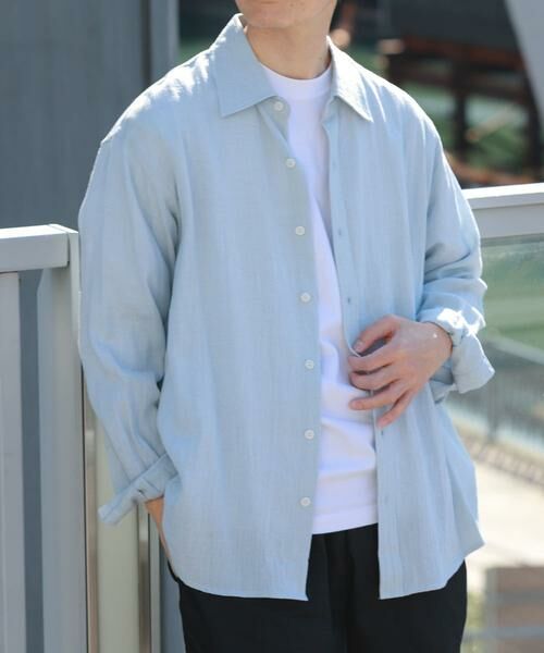 URBAN RESEARCH ITEMS / アーバンリサーチ アイテムズ シャツ・ブラウス | リネンブレンドレギュラーカラーシャツ | 詳細7