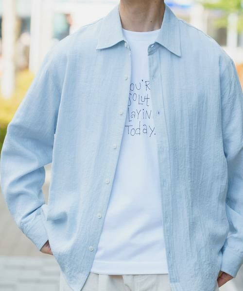 URBAN RESEARCH ITEMS / アーバンリサーチ アイテムズ シャツ・ブラウス | リネンブレンドレギュラーカラーシャツ | 詳細16