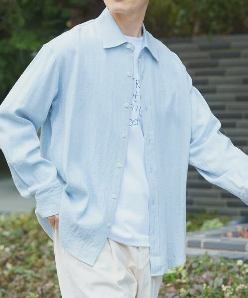 URBAN RESEARCH ITEMS / アーバンリサーチ アイテムズ シャツ・ブラウス | リネンブレンドレギュラーカラーシャツ | 詳細17